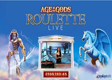 Jackpot progressif remporté sur Age of the Gods Live Roulette pour 599,380.45£