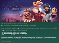 Cresus Casino refait à neuf, découvrez la nouvelle version et goûtez encore au pack de bienvenue !