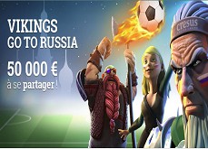 Vikings go to Russia, la promotion Cresus à 50,000€ sur le Mondial 2018