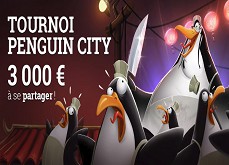 Tournoi Penguin City ! 3,000€ à gagner jusqu'au 31 juillet