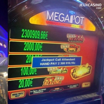 Casino Partouche de Forges-les-Eaux : le jackpot de 2,3 millions d’euros remporté par un couple de sexagénaires !