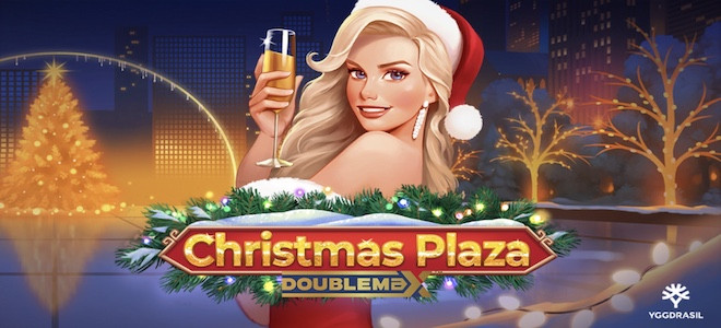 Machine à sous Christmas Plaza DoubleMax d’Yggdrasil : quand Noël devient glamour