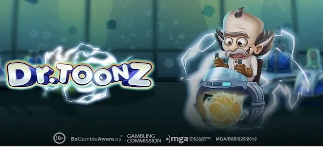 Play'n Go dévoile les origines des Reactoonz dans sa nouvelle machine à sous Dr Toonz