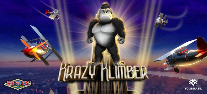 Yggdrasil et Reflex Gaming lancent Krazy Klimber, nouvelle machine à sous sur King Kong !