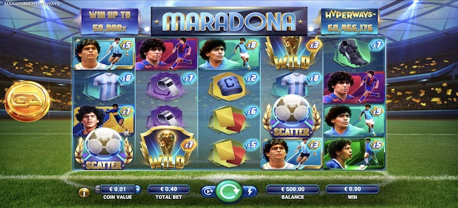 GameArt rend hommage à Maradona dans une nouvelle machine à sous HTML5 inédite 