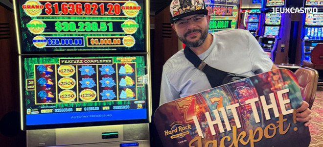 Un joueur décroche 389 jackpots et 1,827,160.80$ en une seule journée à Hard Rock Tampa