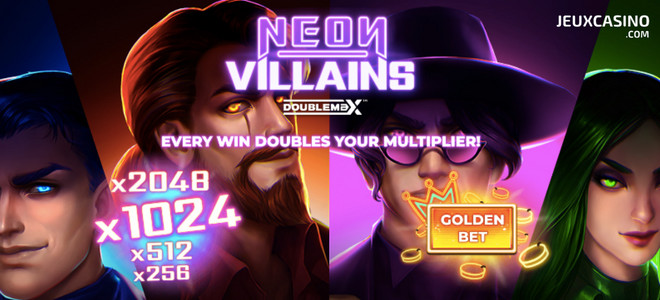 Neon Villains DoubleMax : des méchants qui ont le swag sur les casinos en ligne Yggdrasil