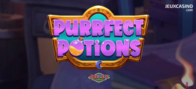 Machine à sous Purrfect Potions : partez à la rencontre du chat magicien de Reflex Gaming