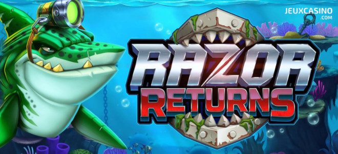 Razor Returns :  les requins de Push Gaming sont de retour dans une nouvelle machine à sous !