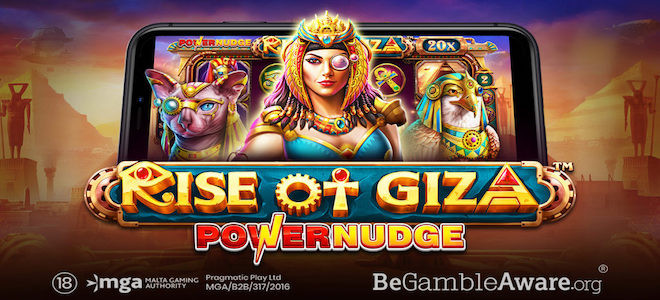 Pragmatic Play : lancement de Rise of Giza PowerNudge, avec une nouvelle mécanique high-tech