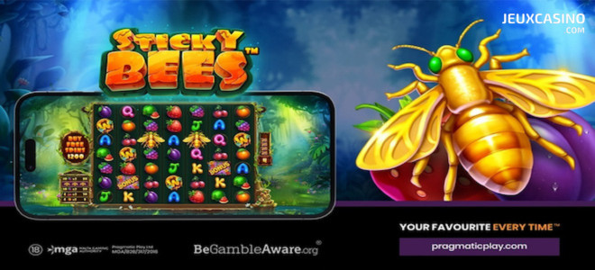 Découvrez Sticky Bees, la nouvelle machine à sous qui fait « bzz » de Pragmatic Play !