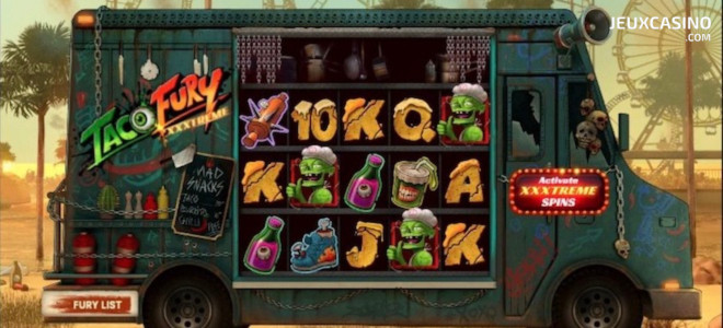 Un food truck zombifié ? NetEnt lance sa machine à sous Taco Fury XXXtreme !