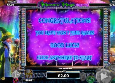 Un nouvelle machine à sous à ne pas louper: Merlin's Magic Respins