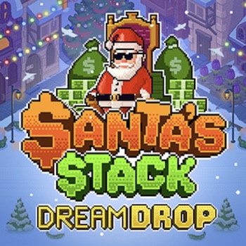 Un Noël rétro et pixelisé sur la machine à sous Santa’s Stack Dream Drop de Relax Gaming 