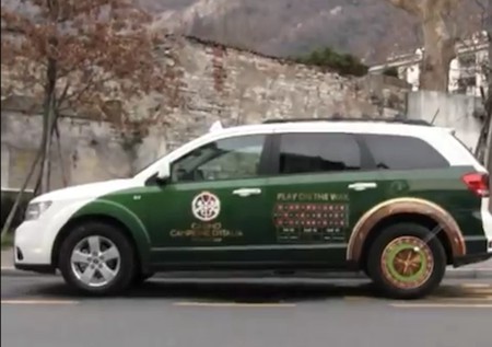 Des taxis équipés d'un jeu de Roulette