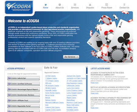 ECOGRA : Accréditation des acteurs du Jeu en ligne
