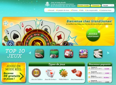 Promotions du casino en ligne GrandGames pour les joueurs belges uniquement