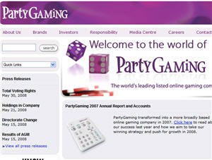 PartyGaming en bonne forme grâce au casino