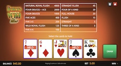 jeu Bonus Deuces Wild Poker (Genii)